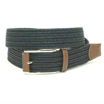 Men's braided fabric belt